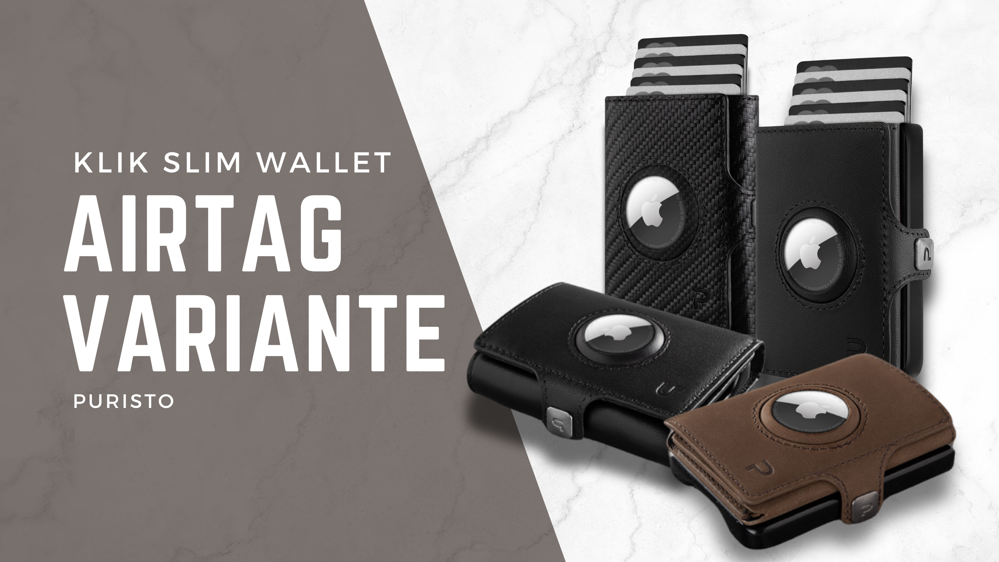 Das KLIK Slim Wallet AirTag: Das Wallet mit AirTag-Fach für moderne Sicherheit