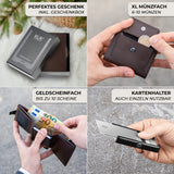 KLIK Slim Wallet Classic - Dunkelbraun