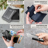 KLIK Slim Wallet Micro Münzfach - Schwarz