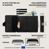 KLIK Slim Wallet Micro Münzfach - Schwarz