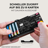 KLIK Slim Wallet Micro Münzfach - Dunkelbraun