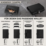 KLIK Slim Wallet - M Münzfach - 14 Karten