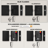 KLIK Slim Wallet Classic - Schwarz