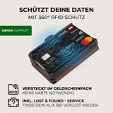 KLIK Slim Wallet Micro Münzfach - Dunkelbraun