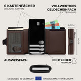 KLIK Slim Wallet Classic - Dunkelbraun