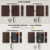 KLIK Slim Wallet Classic - Dunkelbraun