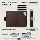 KLIK Slim Wallet Ohne Münzfach - Dunkelbraun