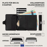 KLIK Slim Wallet Micro Münzfach - Carbon