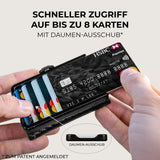 KLIK Slim Wallet Micro Münzfach - Carbon