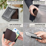 KLIK Slim Wallet Ohne Münzfach - Dunkelbraun