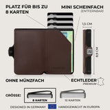 KLIK Slim Wallet Ohne Münzfach - Dunkelbraun