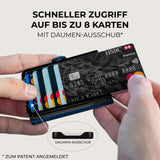 KLIK Slim Wallet Micro Münzfach - Dunkelblau