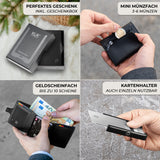 KLIK Slim Wallet Classic - Schwarz Vegan