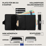 KLIK Slim Wallet - AirTag Mini Münzfach - 8 Karten