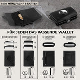 Slim Wallet - AirTag Micro Münzfach - 8 Karten