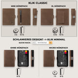 KLIK Slim Wallet Classic - Braun Vintage