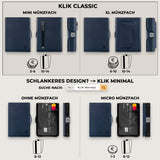 KLIK Slim Wallet Classic - Dunkelblau