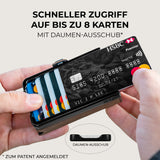 KLIK Slim Wallet Micro Münzfach - Braun Vintage