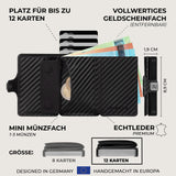 Slim Wallet - AirTag Micro Münzfach - 12 Karten