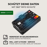 Slim Wallet - AirTag Micro Münzfach - 12 Karten