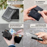 KLIK Slim Wallet Classic - Schwarz Vegan