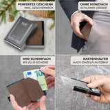 KLIK Slim Wallet Ohne Münzfach - Braun Vintage