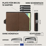 KLIK Slim Wallet Ohne Münzfach - Braun Vintage