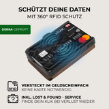 KLIK Slim Wallet Ohne Münzfach - Braun Vintage