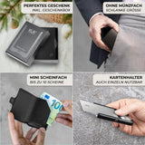 KLIK Slim Wallet Ohne Münzfach - Schwarz Vegan