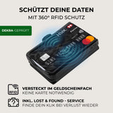 KLIK Slim Wallet Ohne Münzfach - Schwarz Vegan