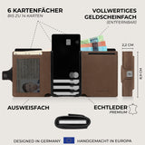 KLIK Slim Wallet - AirTag XL Münzfach - 14 Karten