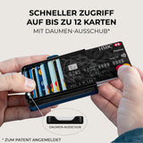 KLIK Slim Wallet Micro Münzfach - Dunkelblau