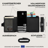 KLIK Slim Wallet AirTag Classic - Schwarz