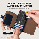 KLIK Slim Wallet - AirTag M Münzfach - 14 Karten