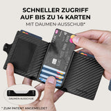 KLIK Slim Wallet AirTag Classic - Carbon