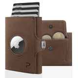 KLIK Slim Wallet AirTag Classic - Braun Vintage