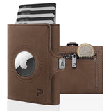 KLIK Slim Wallet AirTag Classic - Braun Vintage